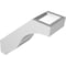 Ekena Millwork 3-in. W x 8-in. D x 8-in. H Baker Architectural Grade PVC Knee Brace BRCP03X08X08BKR - alternate 5